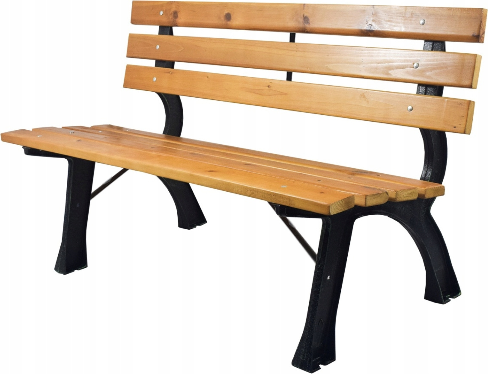 Sonstige Gartenbank Parkbank Gartenmöbel Holzbank 118x52cm Metall Holz Garten Bank Sitzbank Möbel
