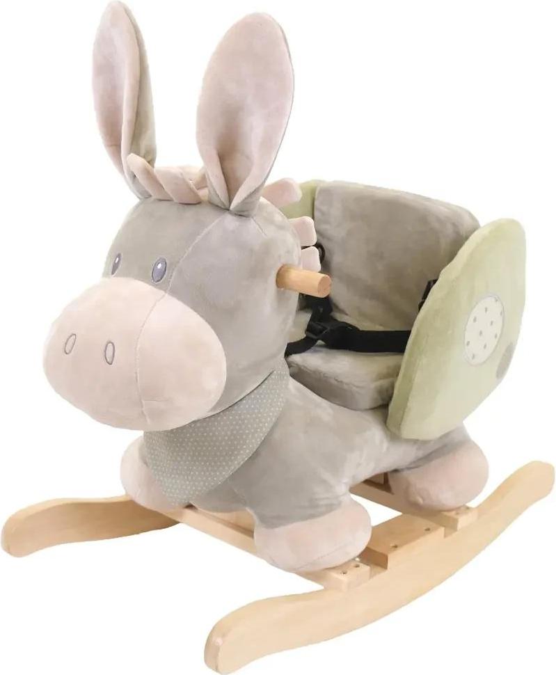 Nattou - Esel Grün - Schaukelpferd Plüsch ab 10 Monate und älter