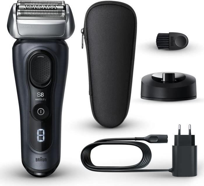 Rasierer - BRAUN - SERIES 8 8513s - 4 Rasierelemente - Nass&Trocken - 60 Min. - Schwarz BRA7500435218009