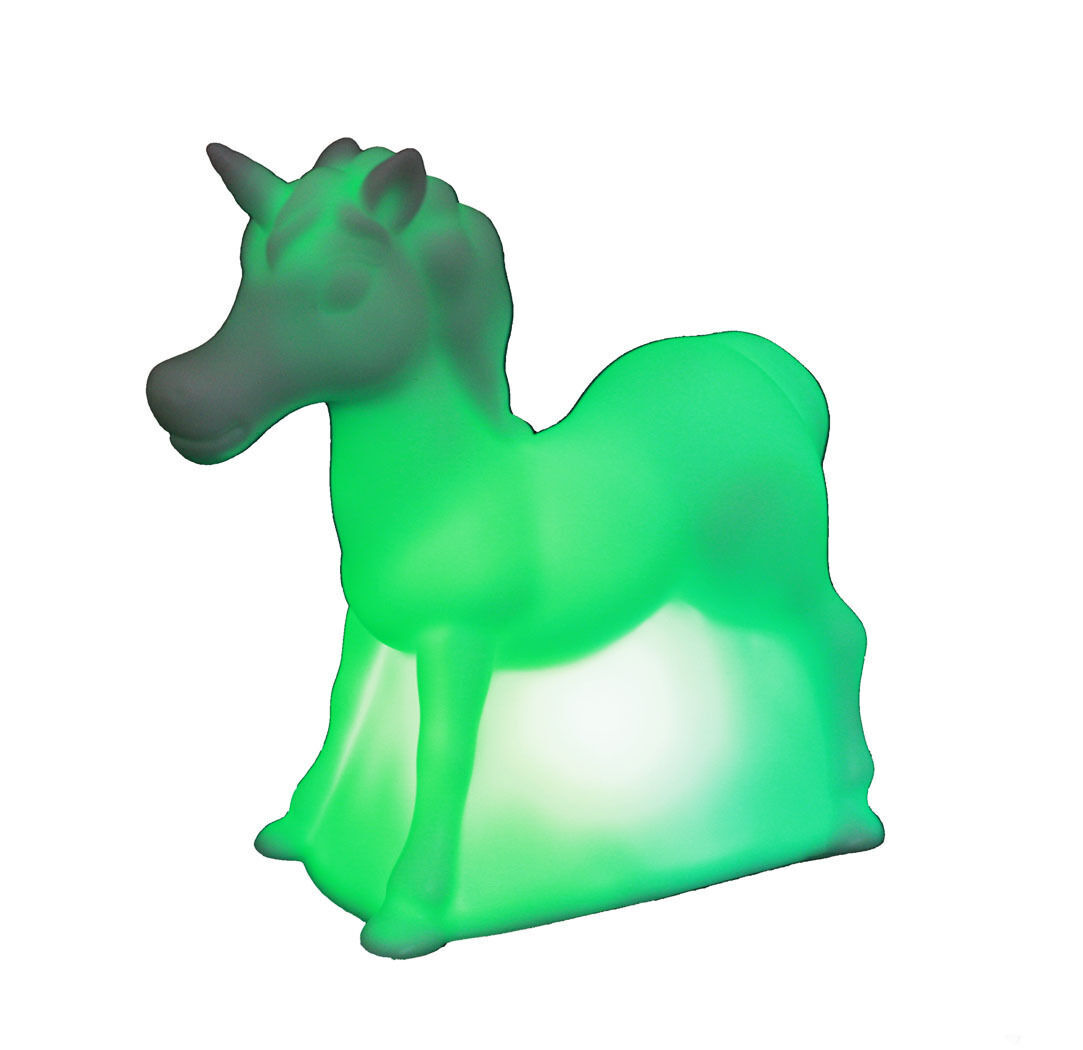 HAAC 2er LED Einhornmotiv Ledlampe Lampe Leuchte Farbwechsler Farbwechsel 15 cm