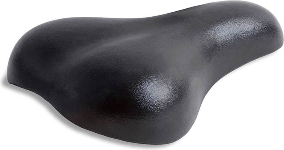ABi Bike Parts Fahrradsattel Abi Jugendsattel 20" Gelsattel mit Sattelkloben schwarz 60.SI.168