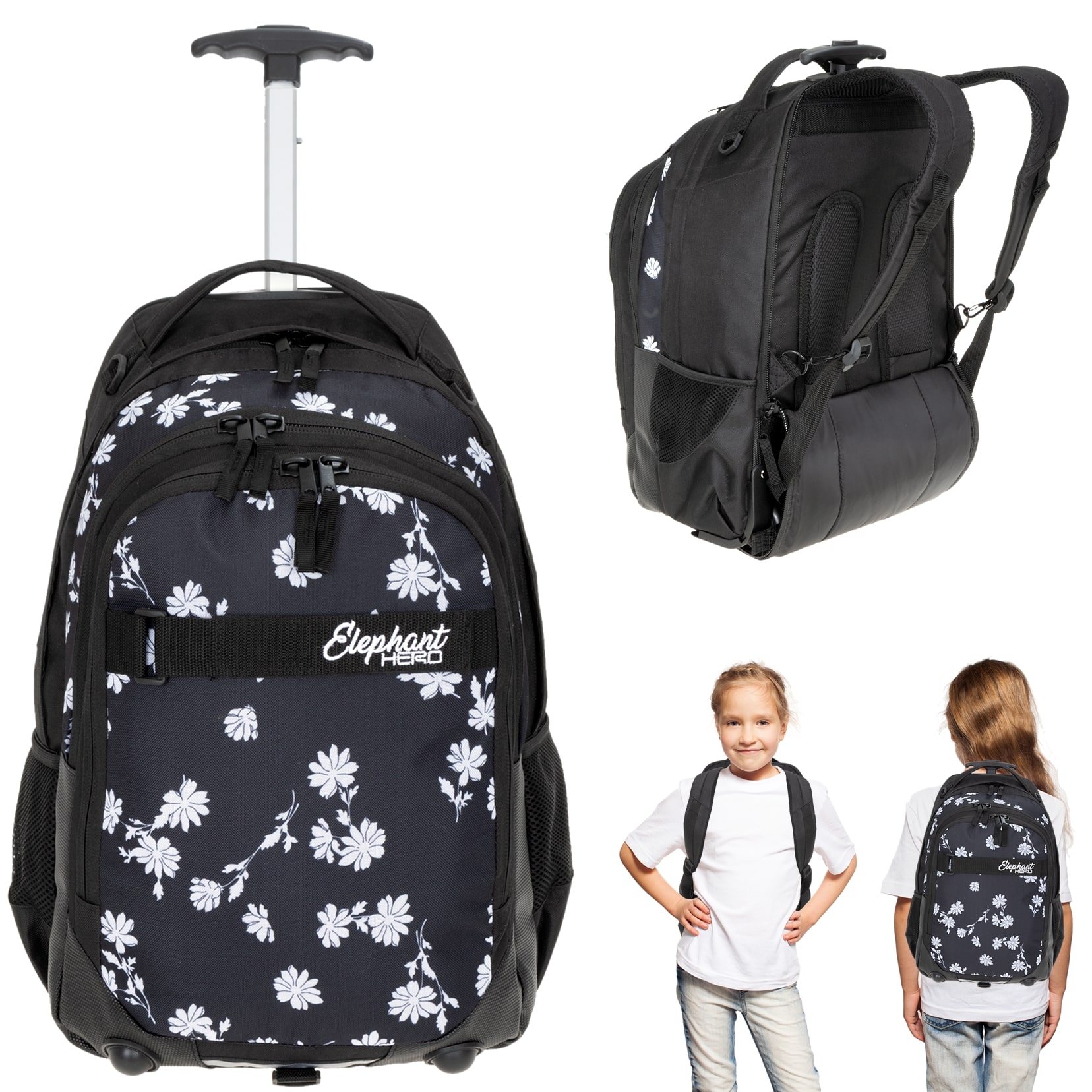 Trolley ELEPHANT HERO SIGNATURE Schultrolley Schulrucksack Mo 12646 BUTTERFLY f 