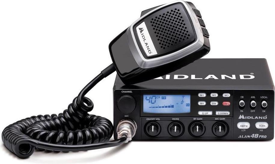 Midland Alan 48 Pro, Mehrzweck-Radioservice (MURS), 400 Kanäle, 26.565 - 27.99125 MHz, LCD, 50 mm, 150 mm C422.16