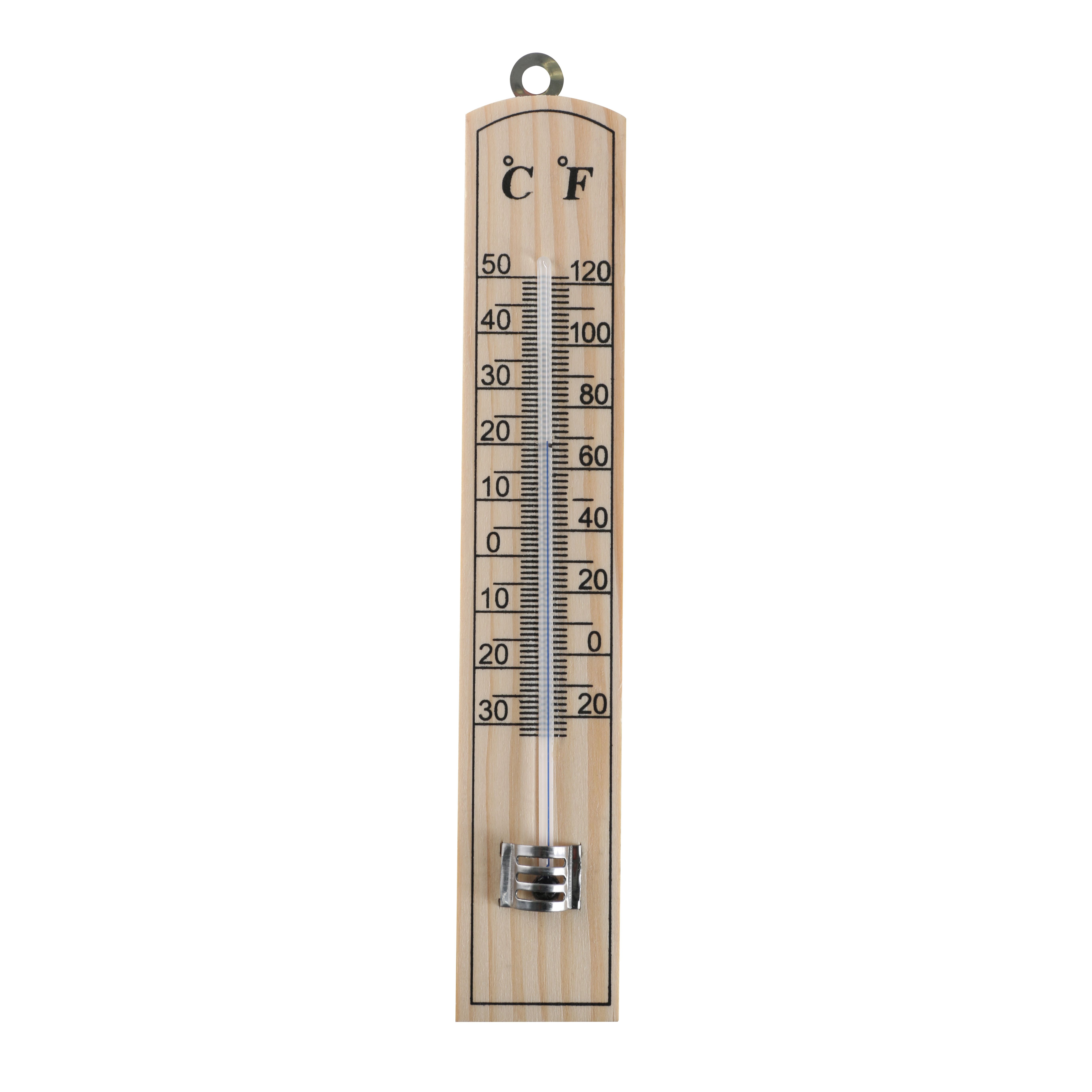 Thermometer Zimmerthermometer Innenthermometer Analog Holz