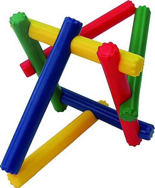 2gether Bauspielzeug Schnapp Sticks, einklickbar, einfache Stäbchen mit Mulde, ab 12 Monate