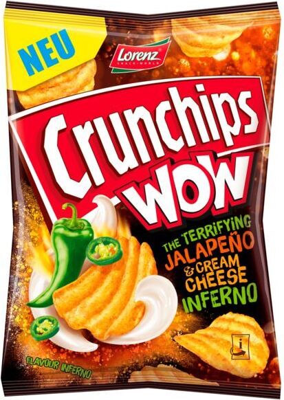 Lorenz Crunchips WOW Jalapeno & Cream Cheese Kaufland.sk