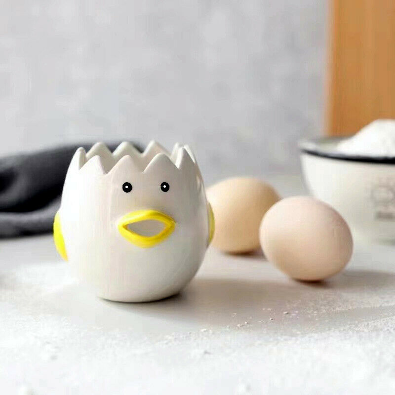 Herbests Eiertrenner In Küken-Form - Lustiger Keramik Separator Für Eiweiß & Eigelb