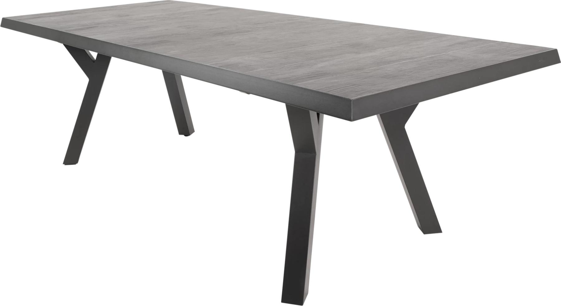 Tisch - 243x103x74 cm - Aluminium - Keramiklatten