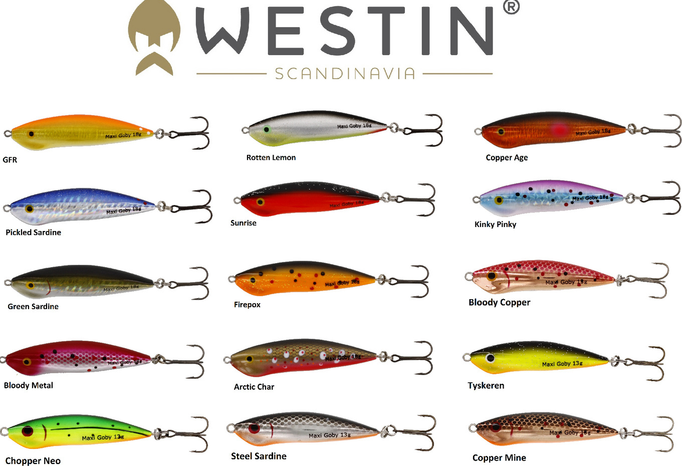 Westin Maxi Goby Meerforellenwobbler 13g 6cm, Farbe:Bloody Metal M098-028-062-aus