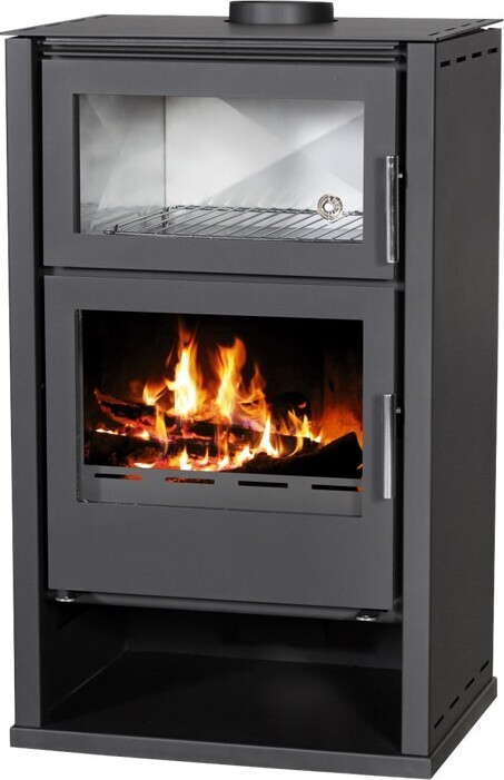 Victoria 05 Modena F krbové kachle / krb / ohnisko s výkonom 11,5 kW, nerezovou rúrou a externým prívodom vzduchu