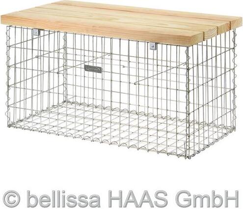 Gartenbank / Steinkorb Gabionen Bank bellissa 105x40x54cm 97152
