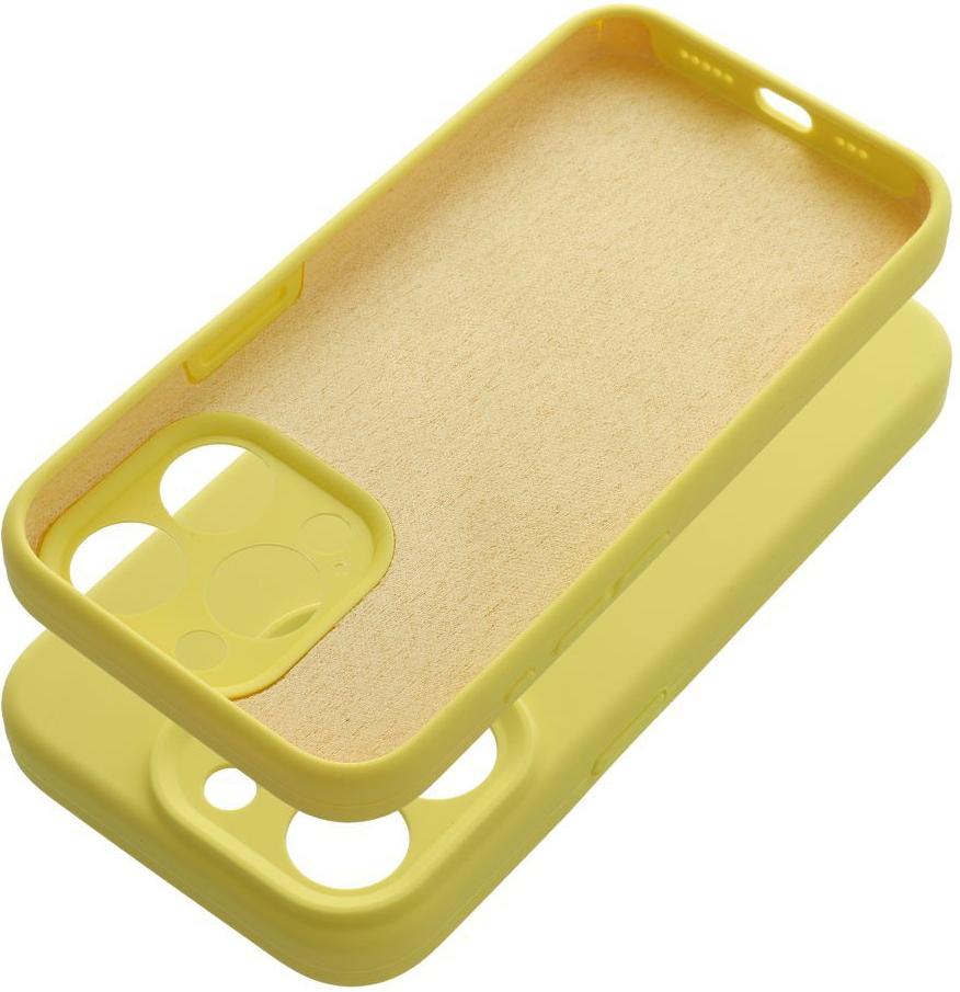 SILIKÓNOVÉ puzdro 2 mm pre IPHONE 16e (SE 4 2025) citrón