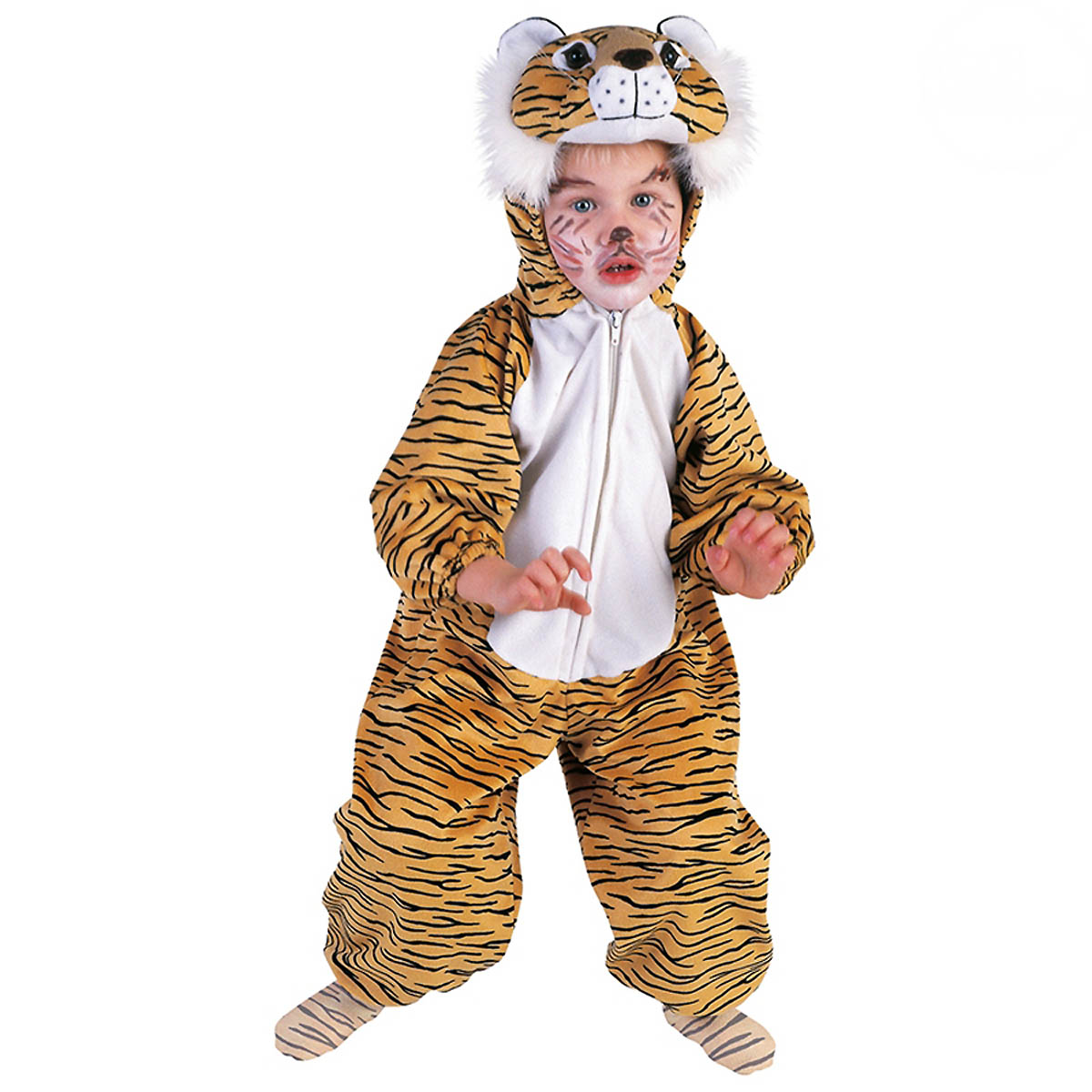 TIGER PLÜSCHKOSTÜM Karneval Kinder Plüsch Kostüm Tier Verkleidung 110/116 98113 