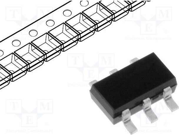 TNE 5x Transistor: NPN / PNP bipolar 45V complementary pair 0.5A BC817DPN.115 Komplem _1GH_BC817DPN.115