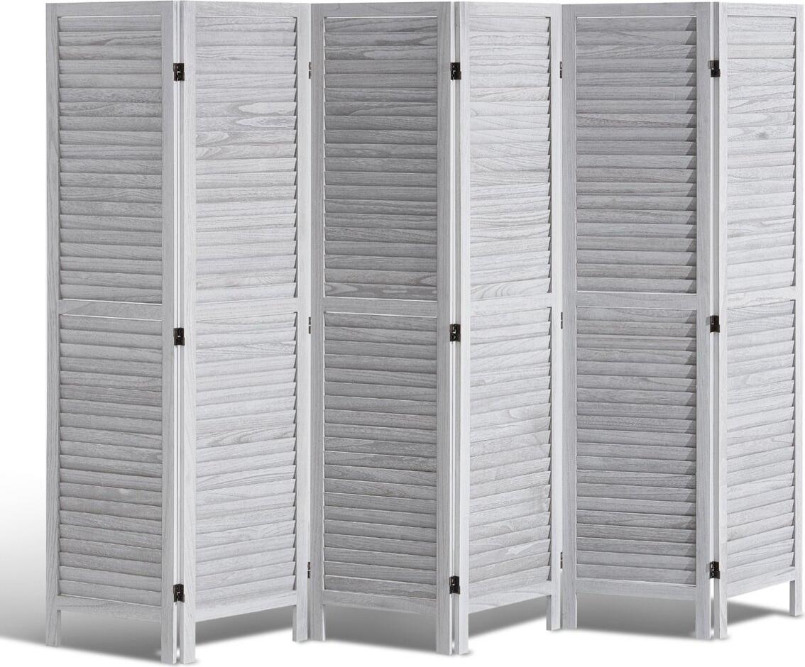 VEVOR Holz-Raumteiler Holz-Sichtschutz 6-teiliger Raumteiler