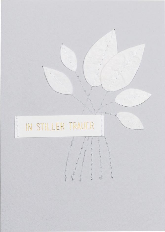 räder Genähte Trauerkarte "In stiller Trauer" 17965