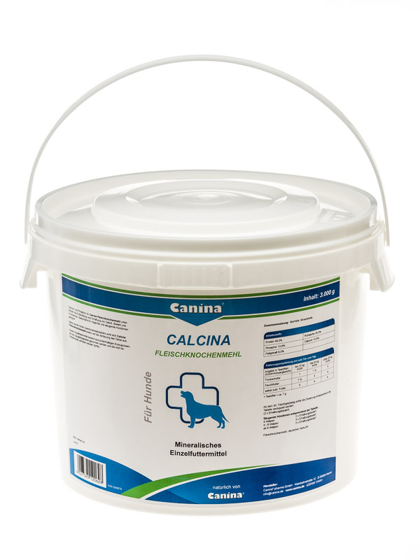 3 kg Canina Calcina Fleischknochenmehl Hund 120628