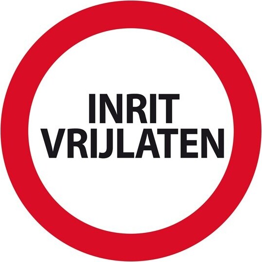 Carpoint Schild Einfahrt Freihalten Ø 24cm 1319018