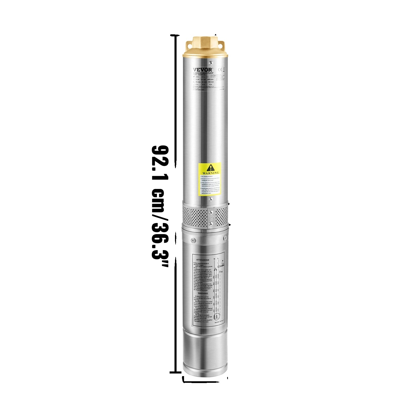 Ponorné čerpadlo do hlbokých studní, výkon 750 W, prietok 105 l/min, 750 W 230 V