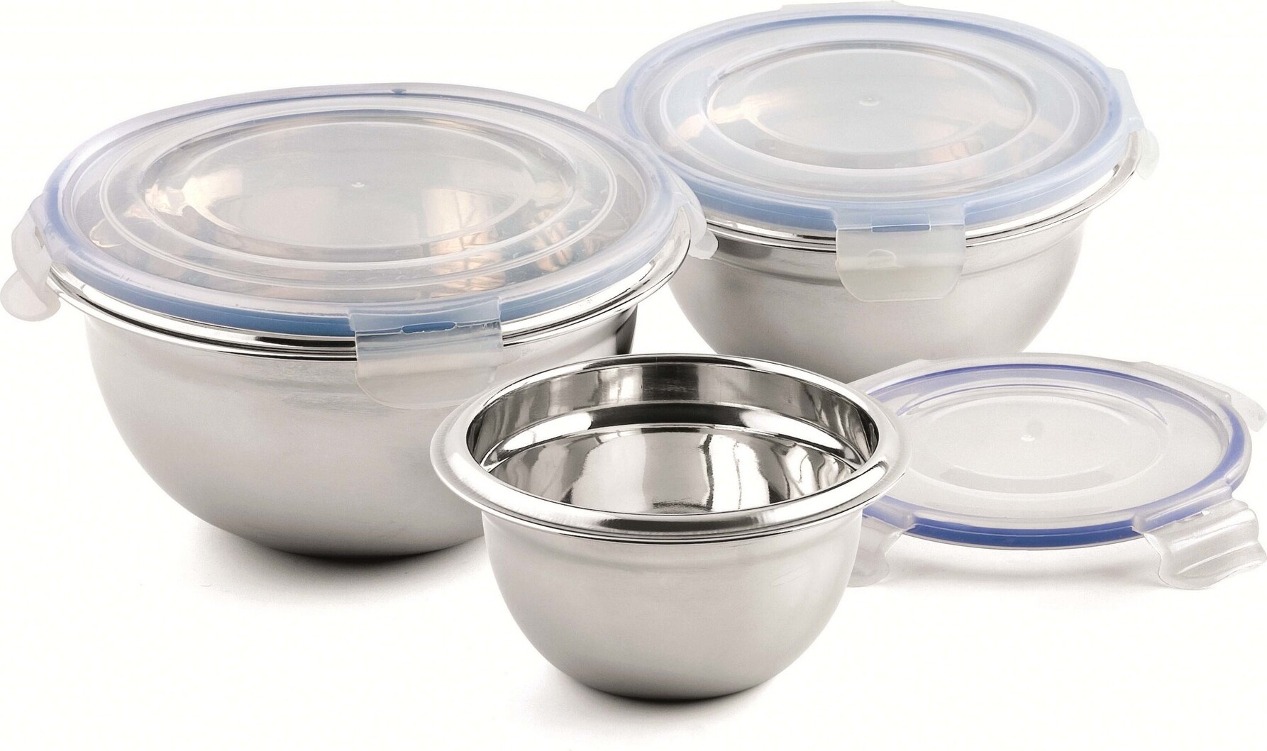 Weis 13224 Ciotola In Acciaio Inox Per Montare A Neve 24 Cm - Con Anello Di Regolazione E Manico, Ideale Per Creme E Mousse - 3