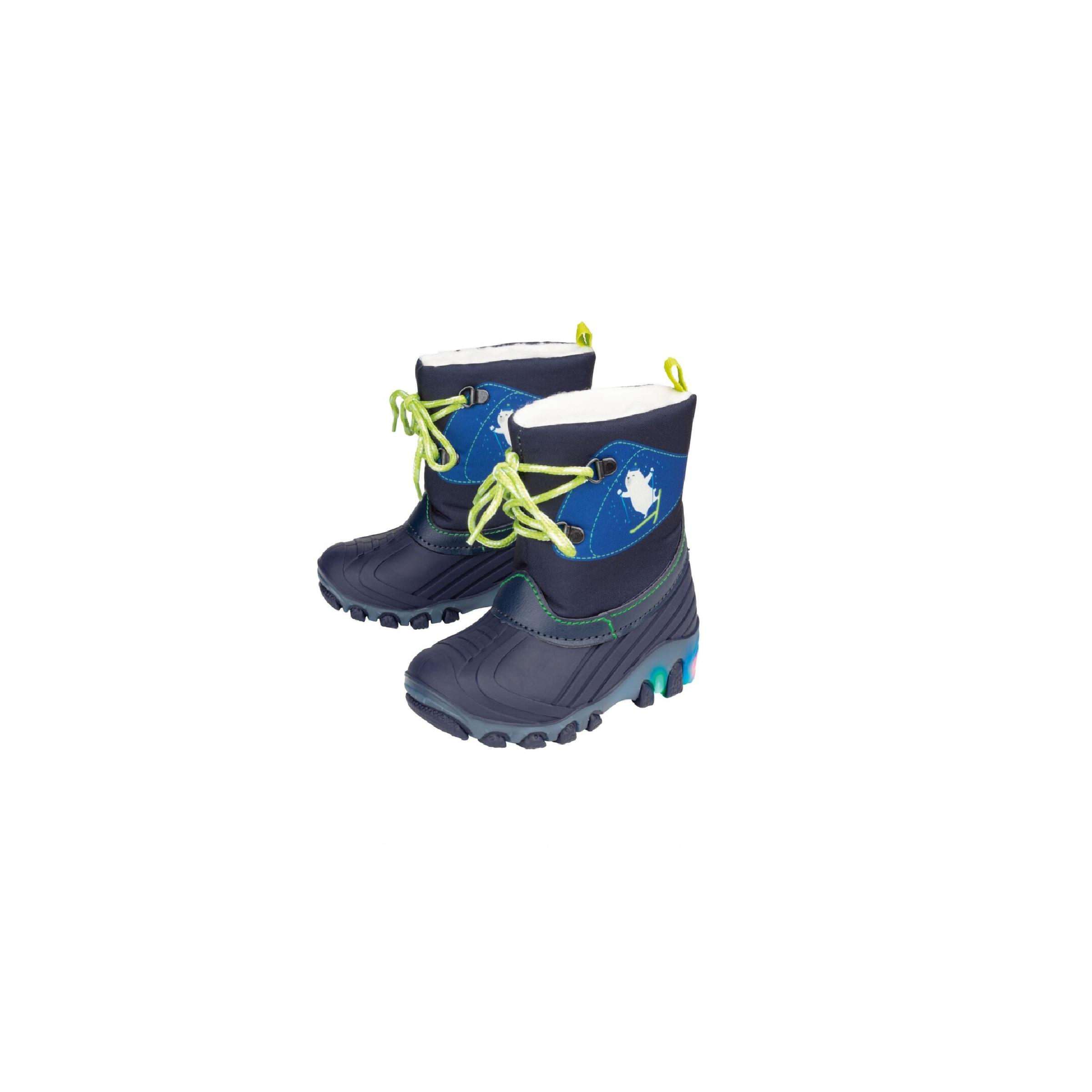LUPILU® lupilu Kleinkinder Jungen LED-Winterstiefel mit Blink-Effekt (navy, 25) -