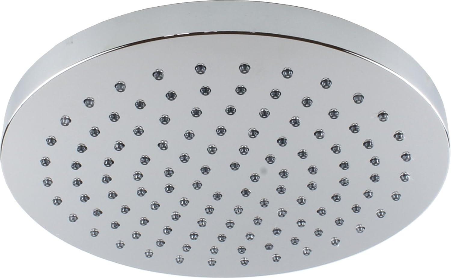 Markenlos Regendusche Rund 20 cm - Duschkopf mit Antikalkfunktion für Wellness im Badezimmer