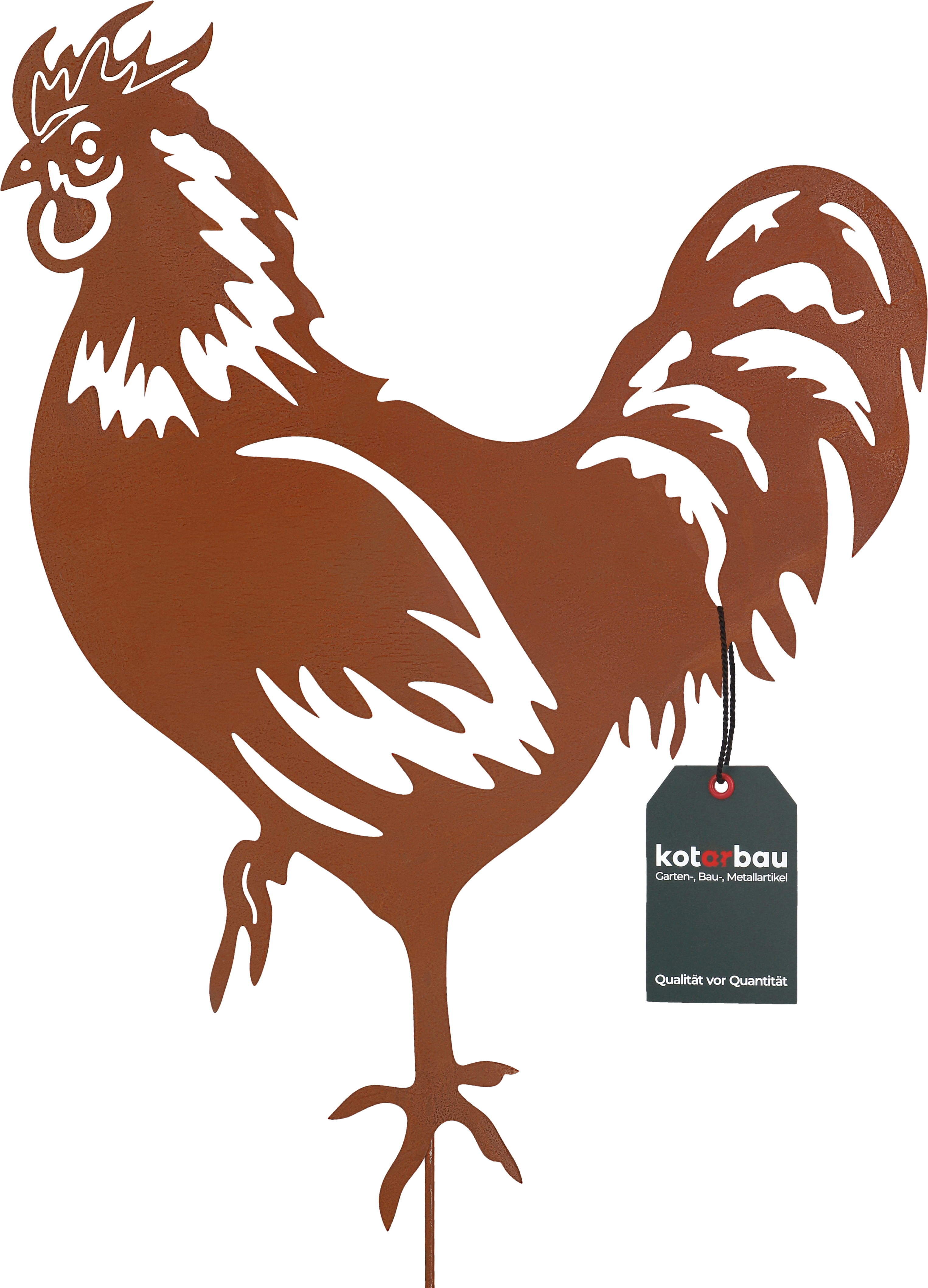 Figure In Acciaio Corten Per Esterni - Scoiattolo, Picchio E Uccelli, Decorazione Da Giardino Resistente Alle Intemperie