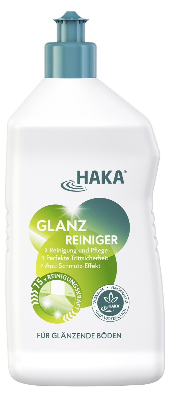 HAKA Kunz HAKA Boden-Glanzreiniger 750ml Anti-Schmutz-Effekt, trittsicher, umweltverträglich
