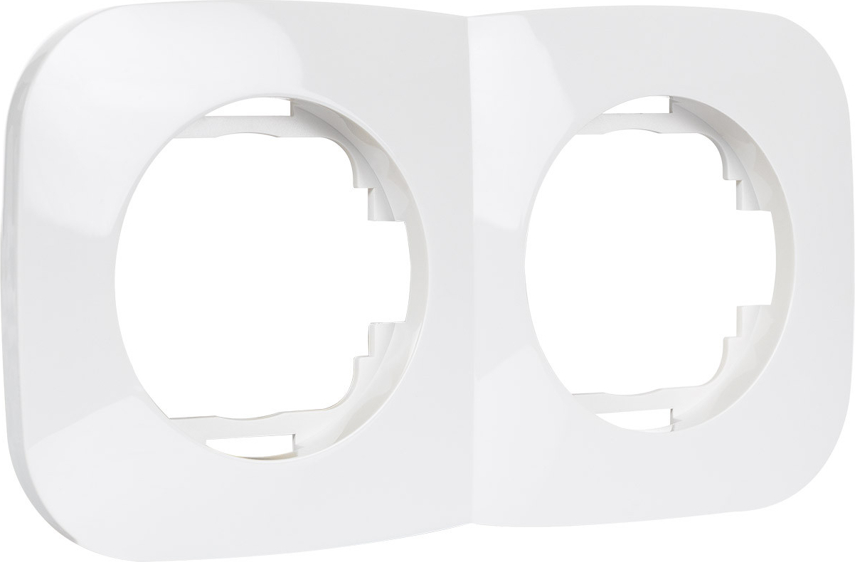LEDKIA Rahmen 2 Module für Mechanismen Klassik Rund Weiß