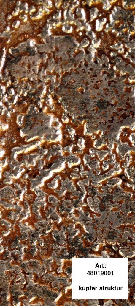 alfer Design-Platte Struktur 1000 x 600 mm Kunststoff kupfer struktur 48019