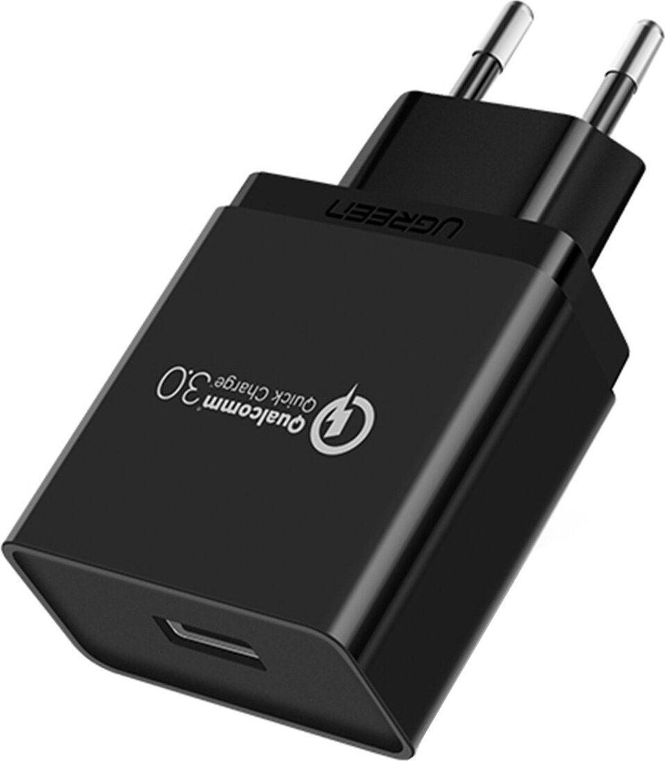 Ugreen 70273 Nabíjačka pre mobilné zariadenia Smartphone Black USB Fast Charge Indoor (70273)