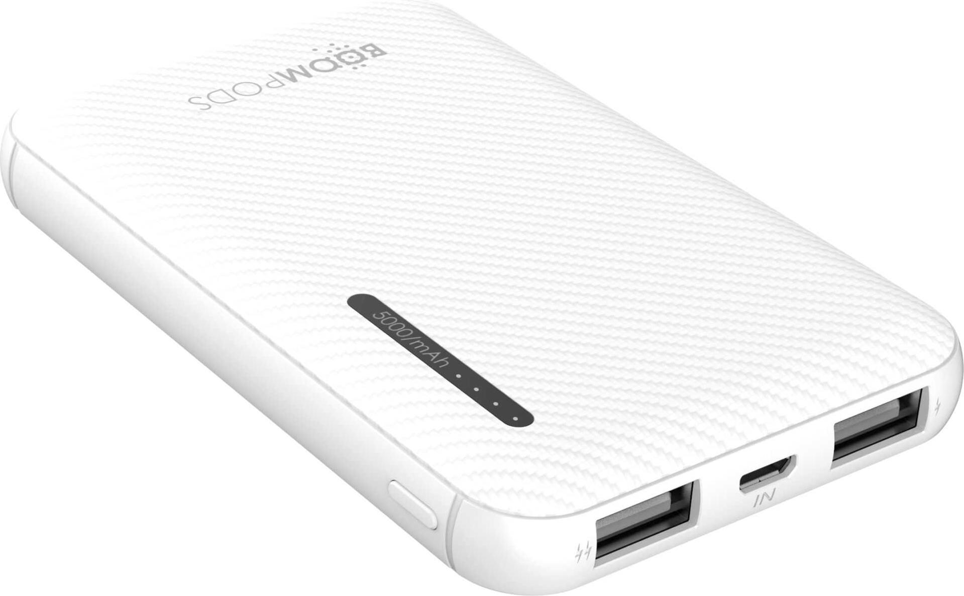Boompods PBOWHT Boompods Obi 5.000mAh weiß
