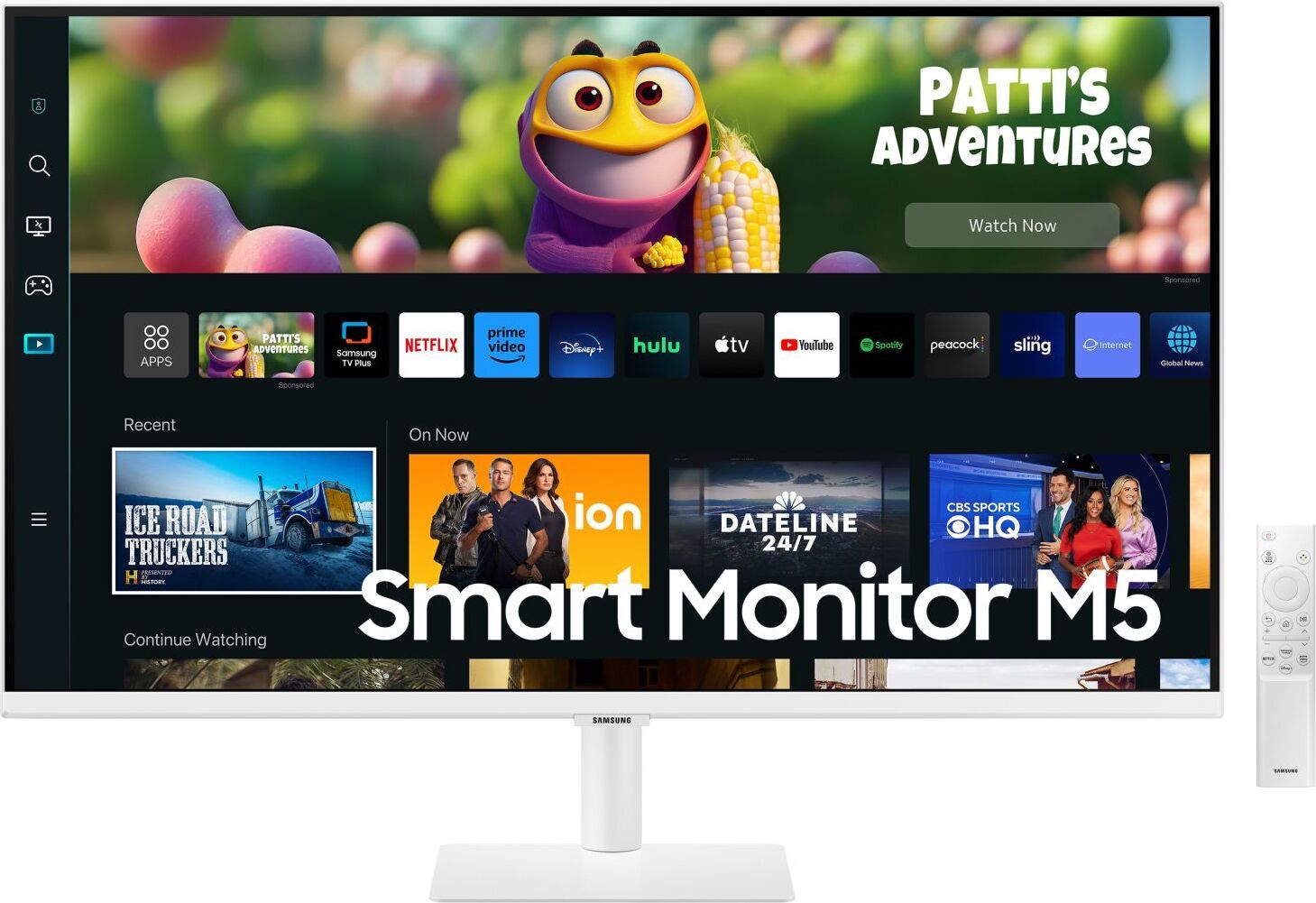 Samsung M50C, 68,6 cm (27"), 1920 x 1080 px, Full HD, LED, 4 ms, Biela