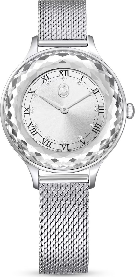 Hodinky Octea Nova by Swarovski - kovový náramok, strieborná farba, nerezová oceľ