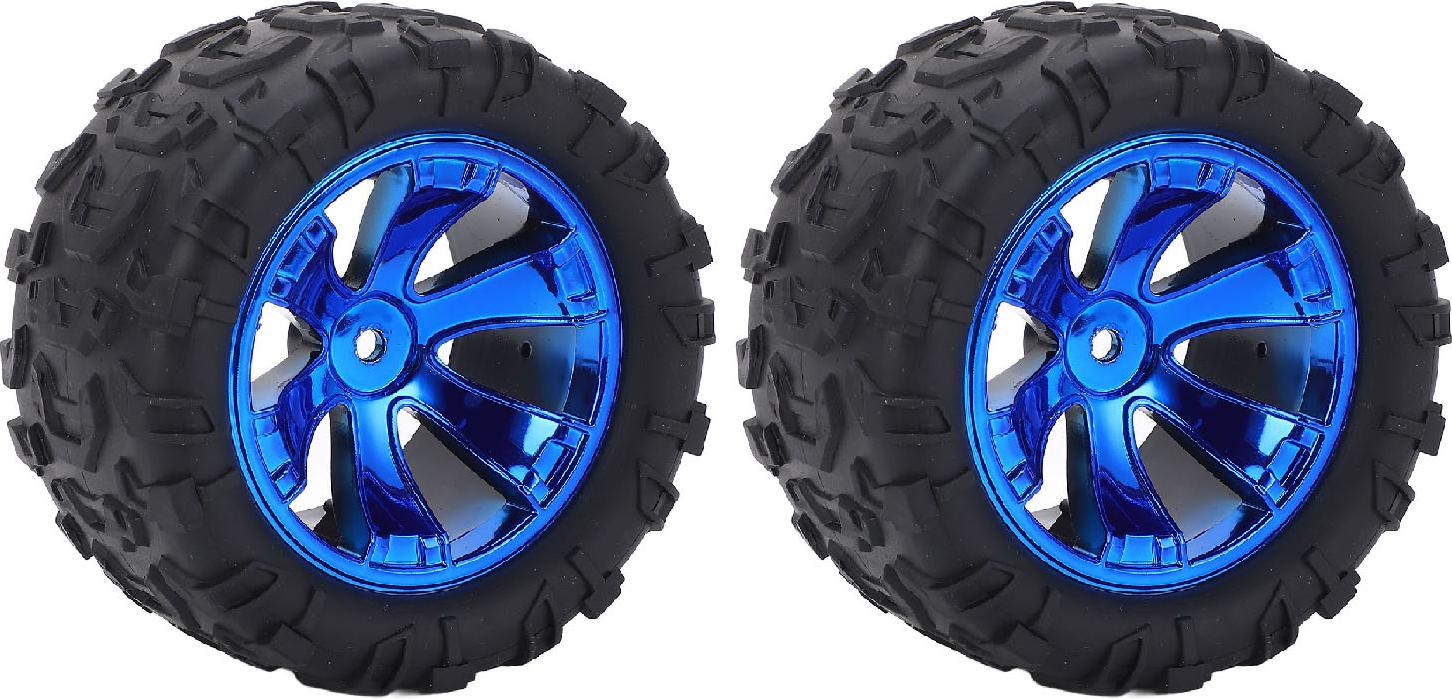 Cocosity 2PCS RC Car Reifen Abriebfestes Plastik Gummi Linkes Rad Reifensatz Ersatz für Wltoys 144018-3000