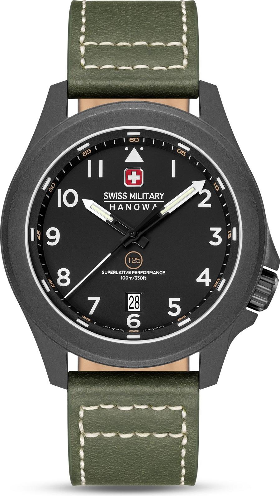 Swiss Military Hanowa Schweizer Militär Hanowa Herren Fieldmaster Tritium Uhr SMH-SMWGB0005240