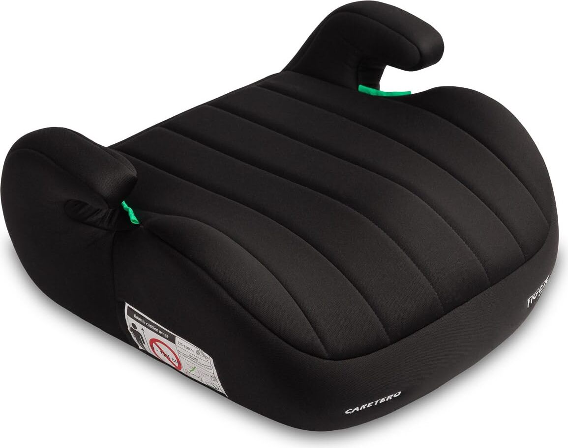 CARETERO - Autositz Kinder (125-150), 3-in-1-Autokindersitz Tiger, Schwarz