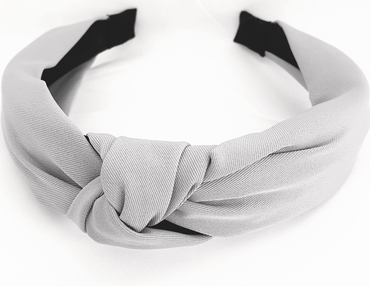 Schlichter Haarreifen Mit Schleife – Breite Kante, 6 Cm, Aus Stoff, Modisches Haar-Accessoire