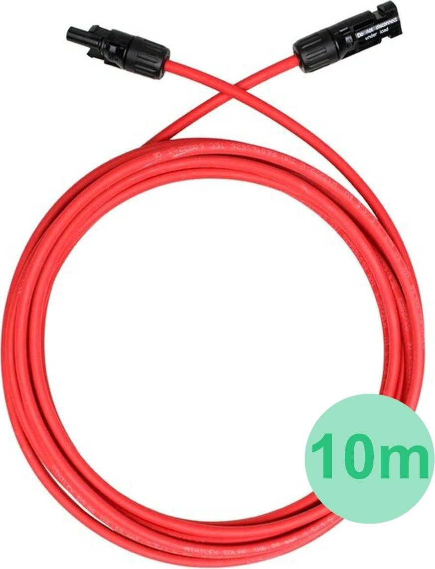 LDY Solar Kabel 6mm rot 10 Meter mit MC4 Steckers-Solar-6mm-rood-10meter