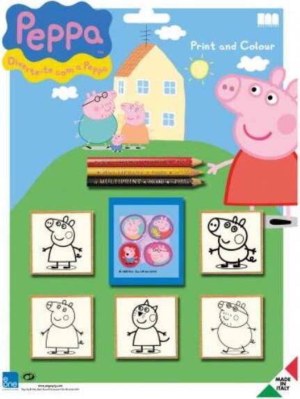 Peppa Pig Briefmarken Blister 5 Stk. DANTE p12