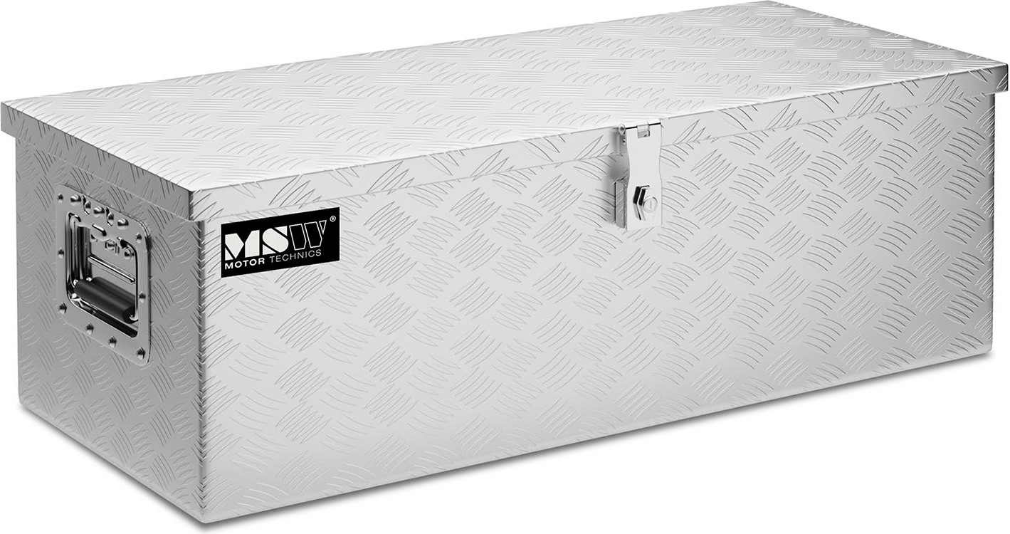 Expondo MSW Alubox Riffelblech - 76.5 x 35.5 x 25.5 cm - 56 L MSW-ATB-765