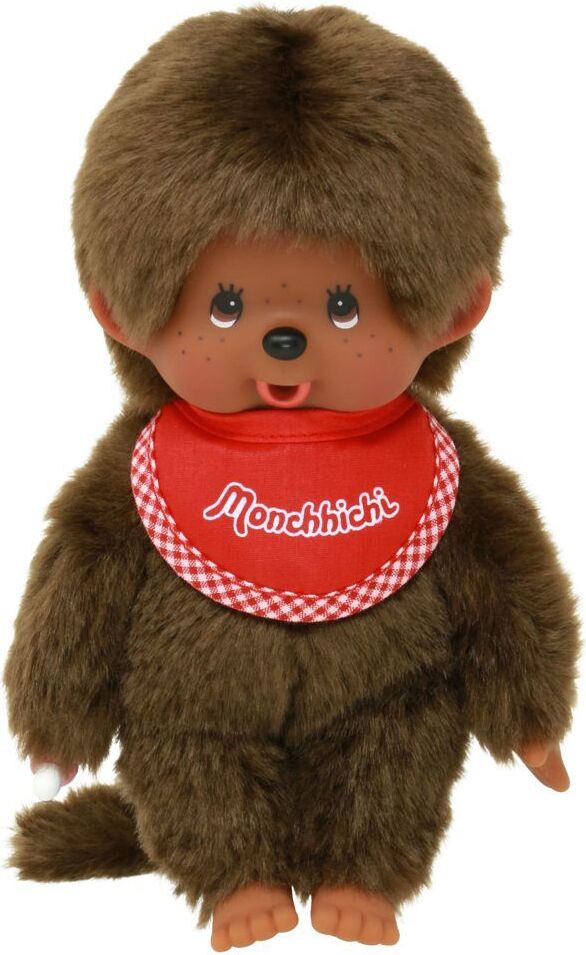 Sekiguchi 8 Tall Crying Face Girl Monchhichi with Red Bib by Monchhichi 10244873