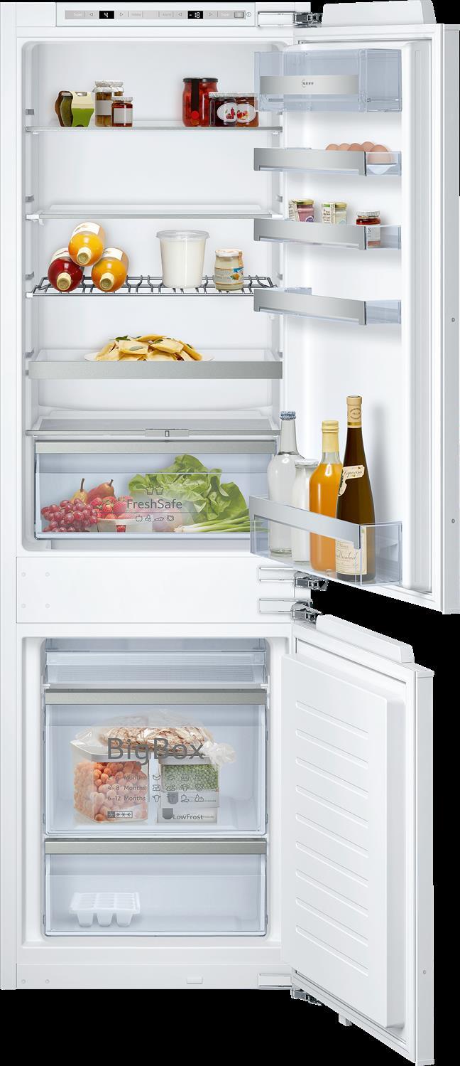 NEFF KI6863FE0 N 70, Vstavaná chladnička s mrazničkou dole, 177,2 x 55,8 cm, plochý záves