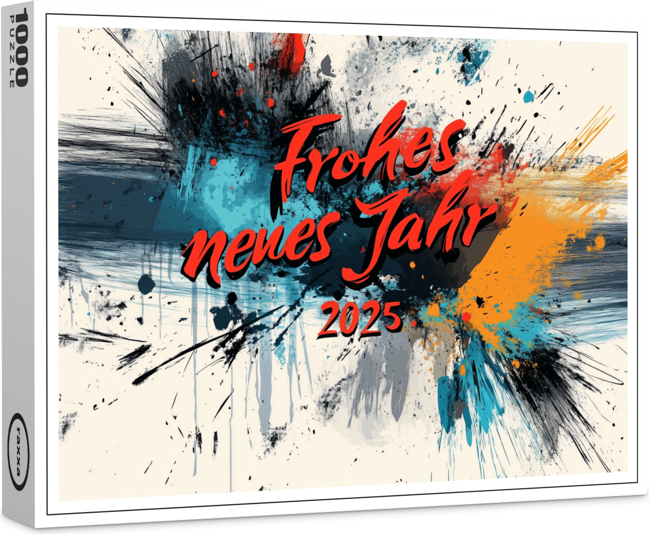 raxxa Premium-Puzzle "Frohes neues Jahr 2025", 1000 Teile 1-14270-19182-189