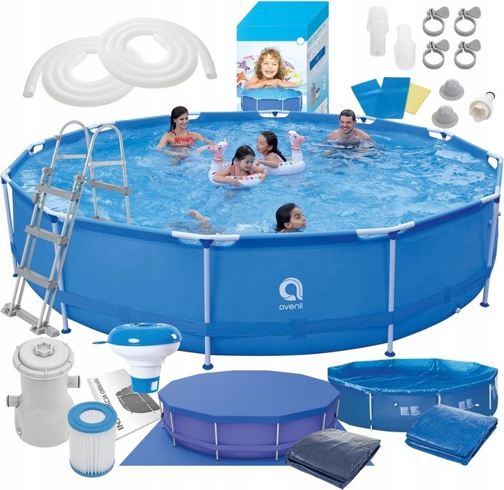 Bazén s kulatým rámem 450x90cm Avenli