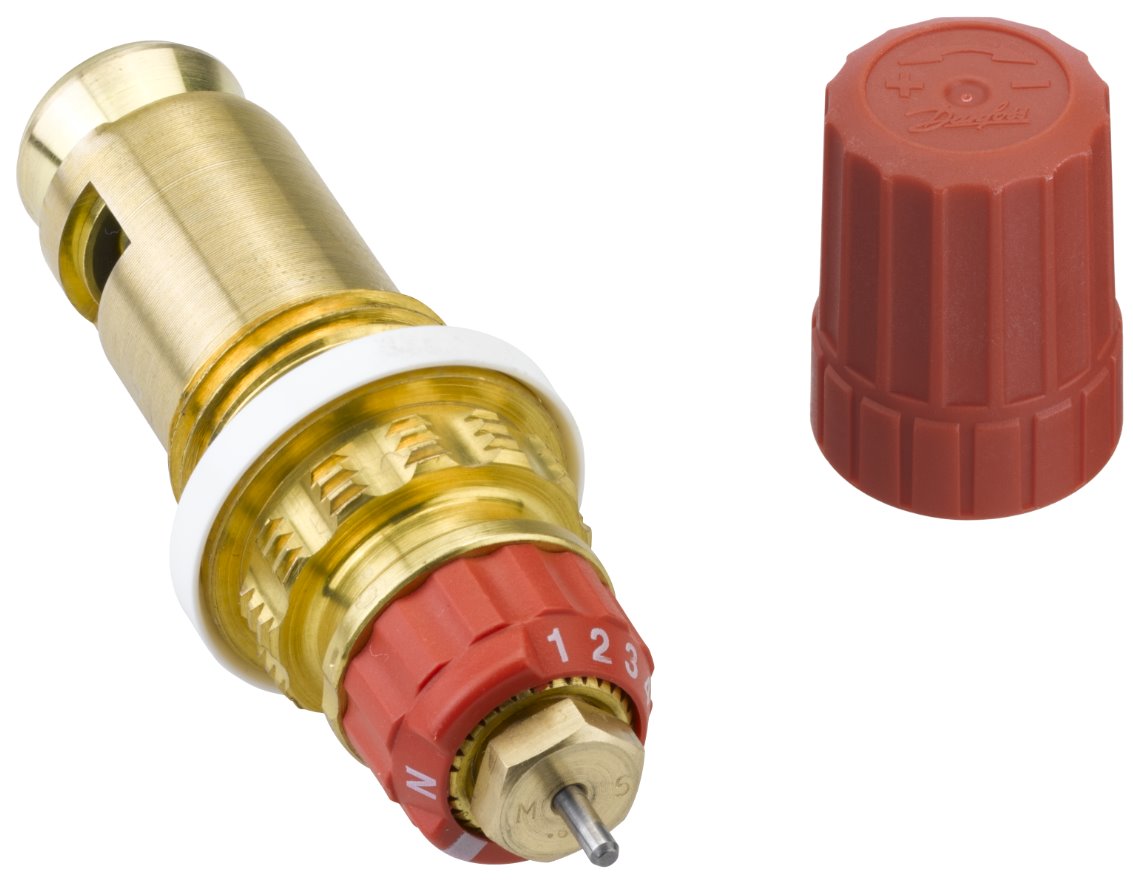 Danfoss 013G7380 Integrovaný ventil, RA, G 1/2 A, Prednastavenie: Áno, Obsah súpravy: ventil, ochranný kryt