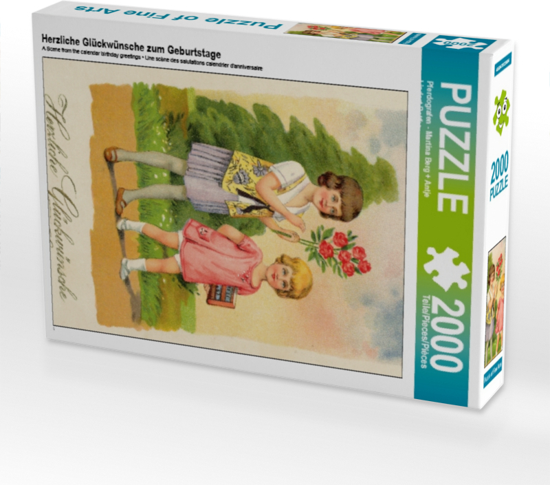 Calvendo Herzliche Glückwünsche zum Geburtstage 2000 Teile Puzzle hoch 670x900mm, ; 7391771