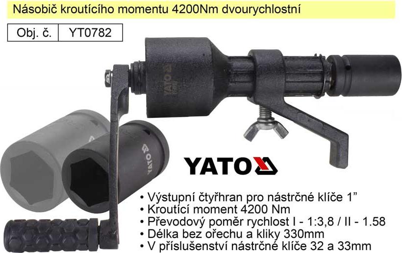Yato YT-0782, Nm, Mechanisch, 0 - 4200 Nm, 330 mm, 6,5 kg