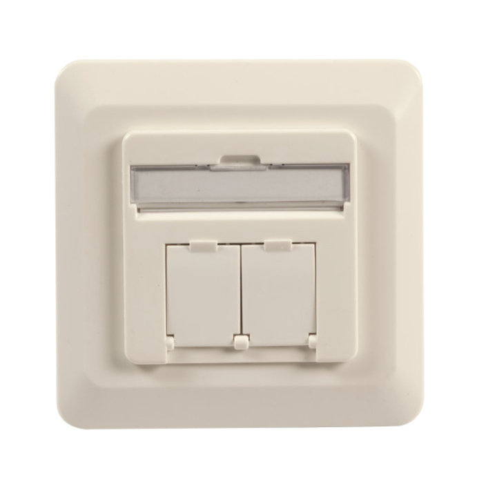 EFB Datendose Cat.6 250MHz rechts/links,Unterputz,2xRJ45,wei ET-25211.2V1