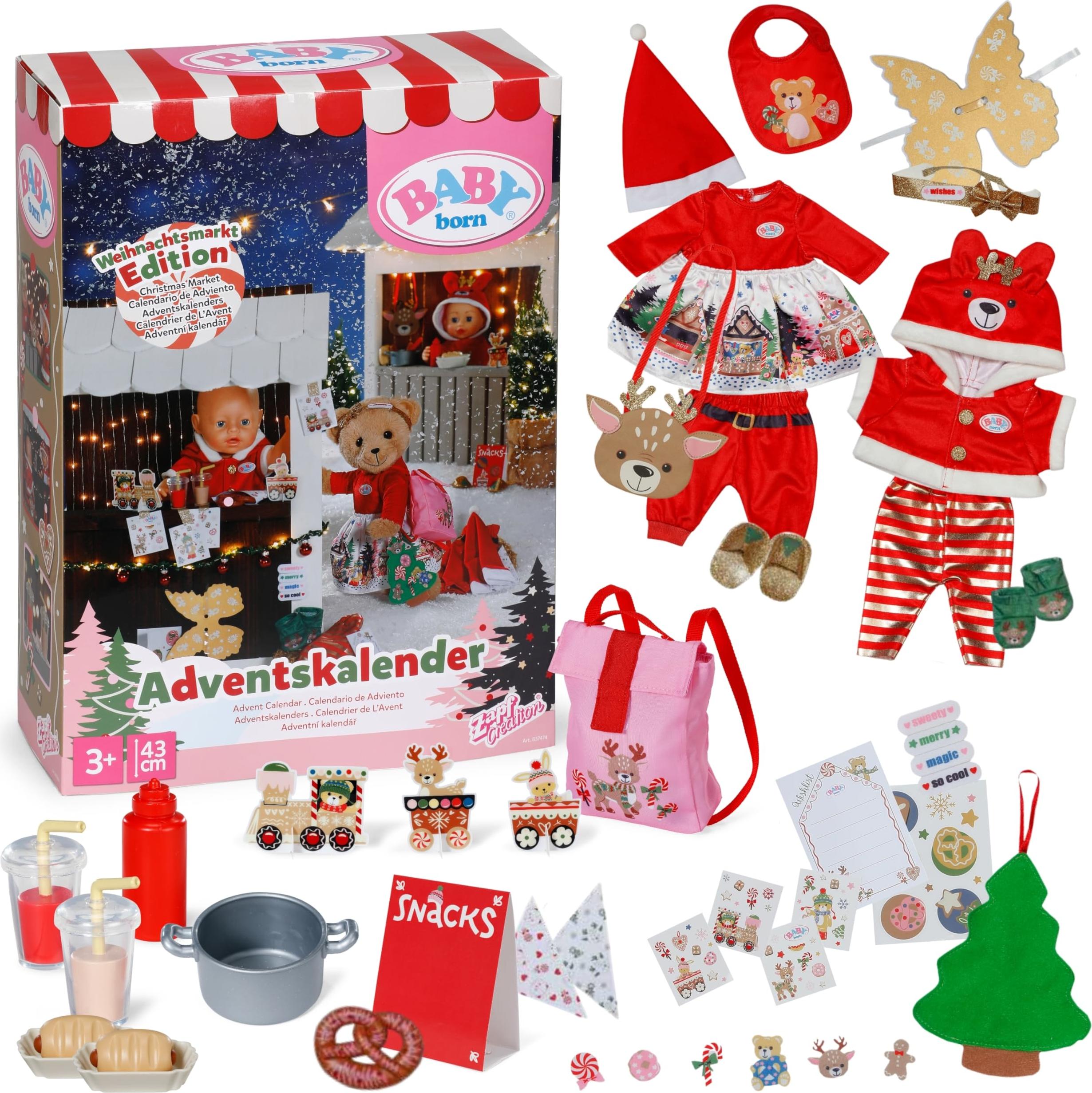 Adventskalender für Mädchen 2019 günstig online kaufen Kalendarz adwentowy MGA BABY born 43cm Kalendarze adwentowe
